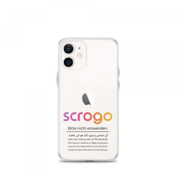 SCROGO 2in1 iPhone Klau- und Spastikschutz mit schwarzer Schrift - Level 2 – Bild 2