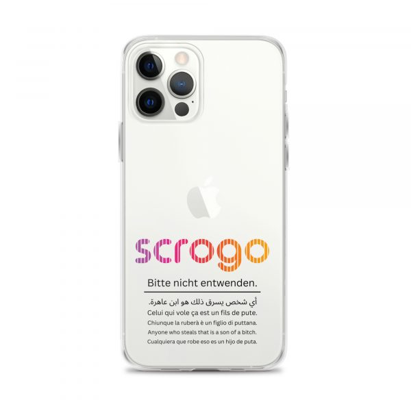 SCROGO 2in1 iPhone Klau- und Spastikschutz mit schwarzer Schrift - Level 2 – Bild 4