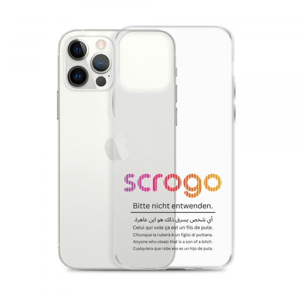 SCROGO 2in1 iPhone Klau- und Spastikschutz mit schwarzer Schrift - Level 2 – Bild 5