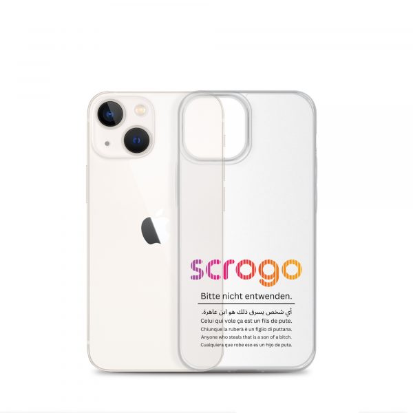 SCROGO 2in1 iPhone Klau- und Spastikschutz mit schwarzer Schrift - Level 2 – Bild 7
