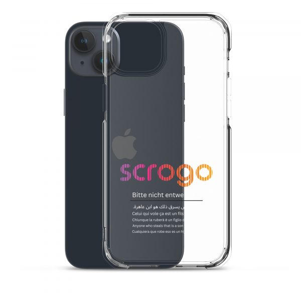 SCROGO 2in1 iPhone Klau- und Spastikschutz mit weißer Schrift - Level 2 – Bild 3