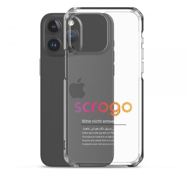 SCROGO 2in1 iPhone Klau- und Spastikschutz mit weißer Schrift - Level 2 – Bild 5