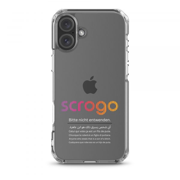 SCROGO 2in1 iPhone Klau- und Spastikschutz mit weißer Schrift - Level 2 – Bild 6