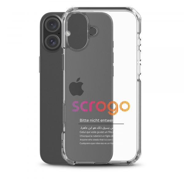 SCROGO 2in1 iPhone Klau- und Spastikschutz mit weißer Schrift - Level 2 – Bild 7