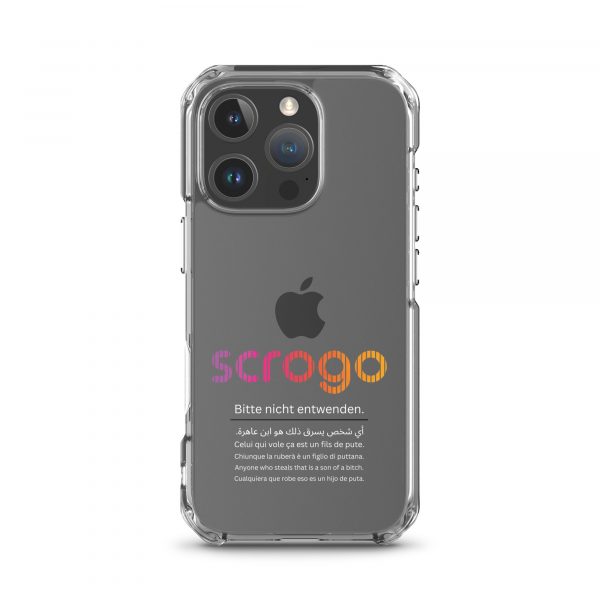 SCROGO 2in1 iPhone Klau- und Spastikschutz mit weißer Schrift - Level 2 – Bild 9