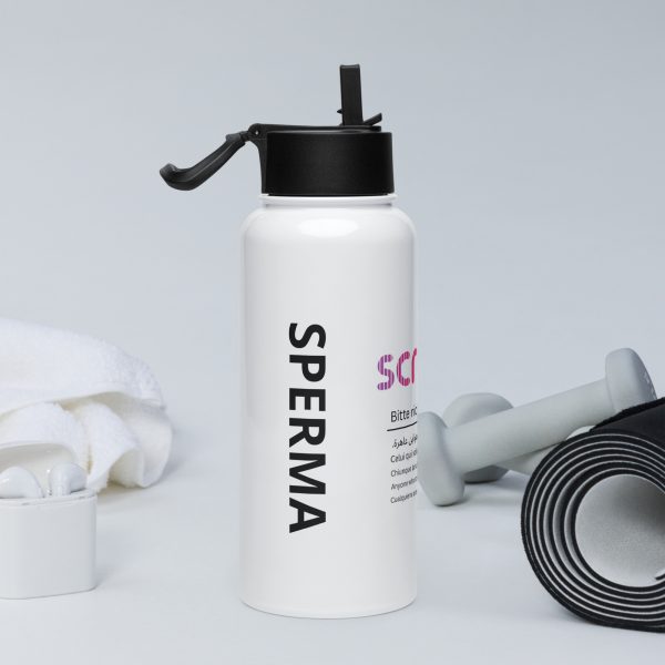 Eine Edelstahl-Saugflasche zum üben mit Strohhalm - Level 5 – Bild 2
