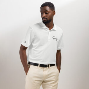 SCROGO x adidas Elite-Polo weiß – Level 10