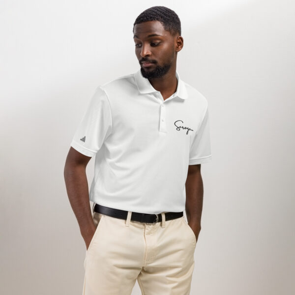 SCROGO x adidas Elite-Polo weiß – Level 10