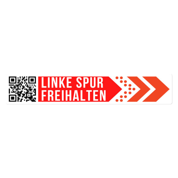 Linke Spur freihalten Sticker CAR-Collection - Level 7