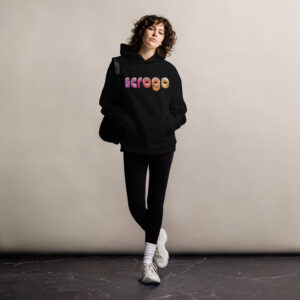 Scrogo-Basic Oversized Hoodie für Damen - Level 1